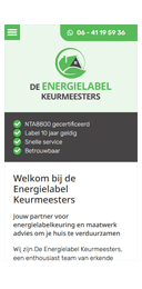 Website voor De Energielabel Keurmeesters