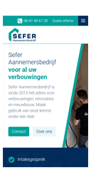 website voor Sefer Aannemersbedrijf
