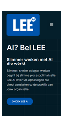 Website voor Lee AI